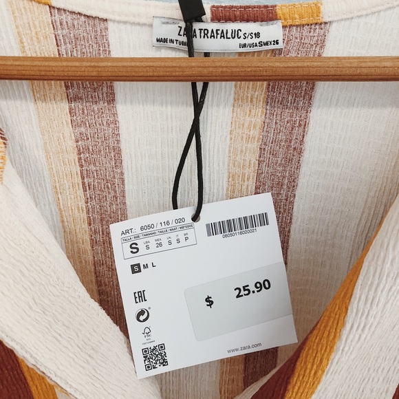 ZARA SEMI CROPPED BLOUSE - Picture 5 of 7